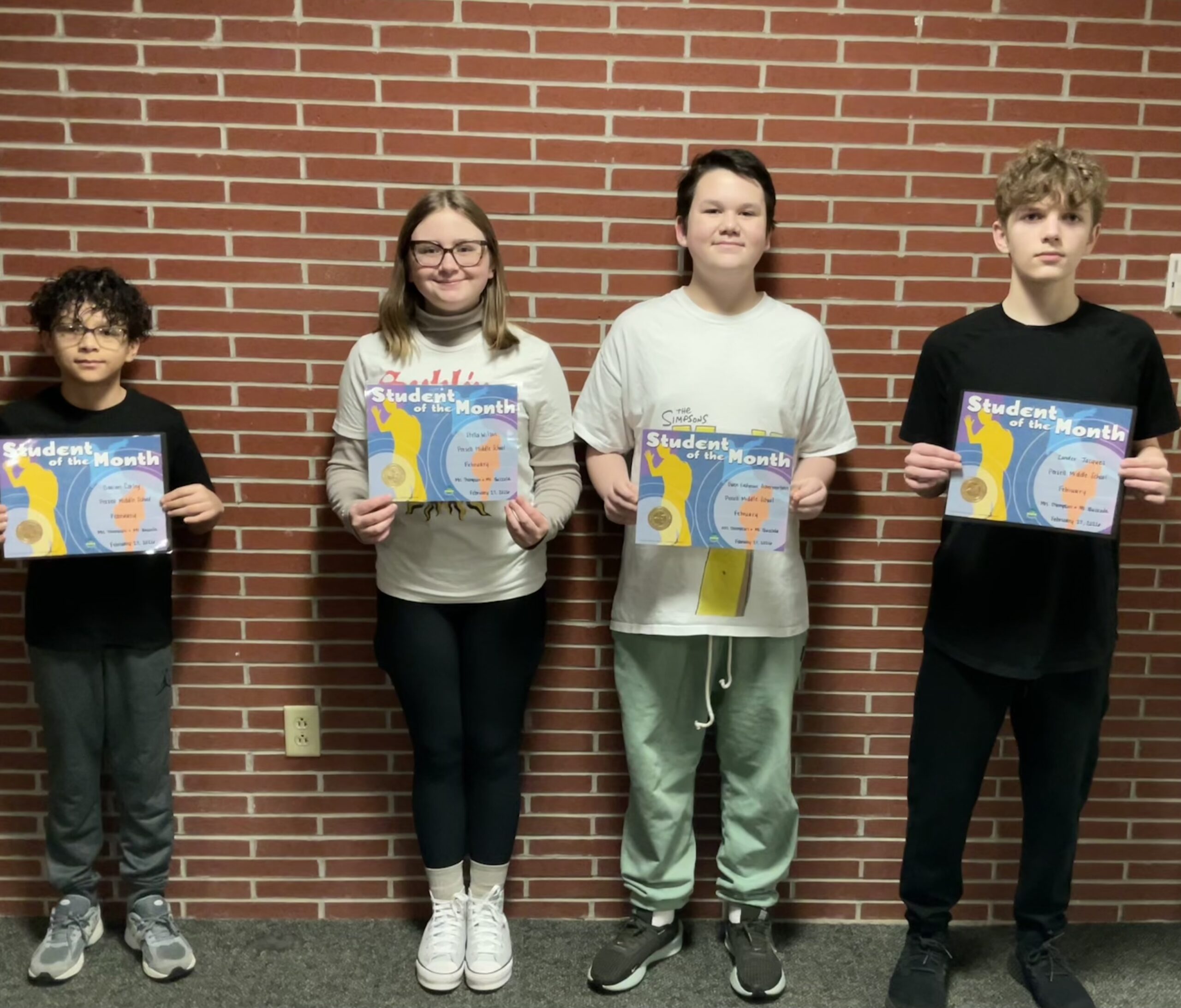 Persell Middle School Names February Students Of Month | News, Sports ...